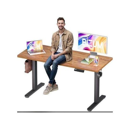 Generic Modern Adjustable Height Electric Standing Desk(1.6mtr) - Brown Top