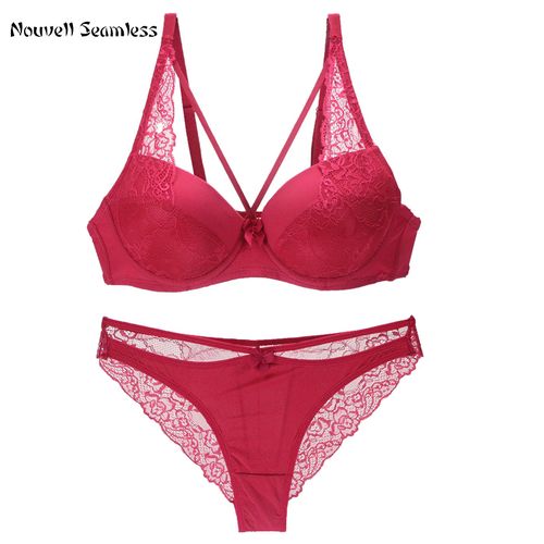 Fashion Nouvelle Seamless Brand Y Bras Set BCDE Cup Lace Bow Underwear For  Womens