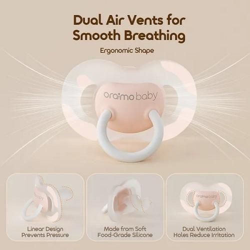product_image_name-Oraimo-Baby CalmEase Food-Grade Silicone Pacifier-2