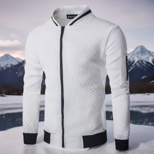 product_image_name-Fashion-Men's Casual Comfort Lightweight Jacket - White-1