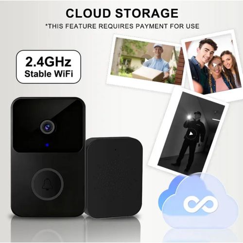 product_image_name-Generic-Camera Doorbell WiFi Smart DoorBell With Camera black-7