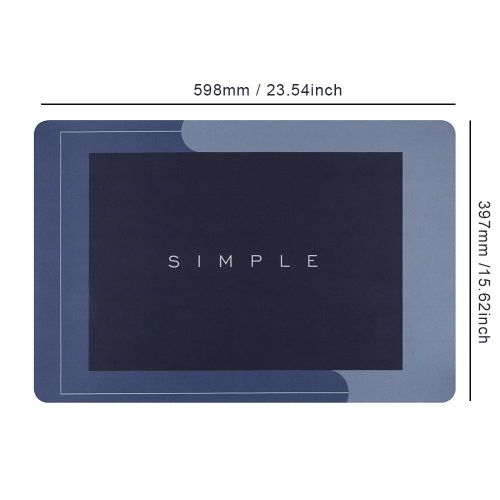 Generic Blue Square Quick-Drying Non-Slip Bathroom Floor Mat - image 4