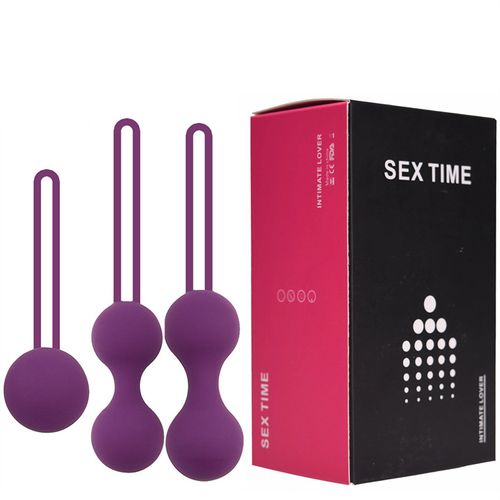 product_image_name-Generic-3pcs Safe Silicone Smart Ball Vaginal Tighten Exercise Machine Vibrator Vaginal Geisha Ball Sex Toy-1