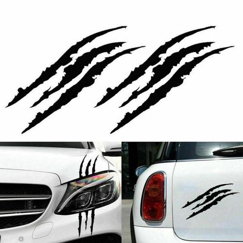 Generic Car Sticker Car Reflective Monster Sticker Black/white/red