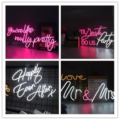 Generic Flex Led 3D Oh Baby Custom Neon Signs Lights Letters For Wall Decor  Wedding Party