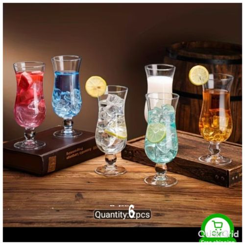 Generic Stylish water juice glass cup __ 6 pcs