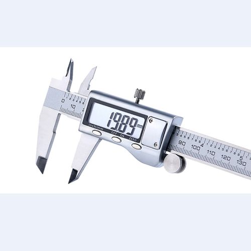 High-resolution (0.01mm) digital vernier calipers (150mm/6inch range),  stainless steel