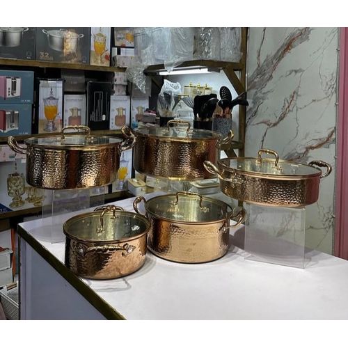 Generic 5pcs UAKEEN High Quality Triply Stainless Steel Cookware Set - image 2