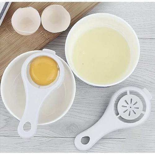 Generic 3Pcs Egg Yolk White Separator Set, Plastic Egg Divider Sieve, Kitchen Gadget for Baking & Cooking, Food-Safe Material - image 4
