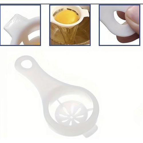 Generic 3Pcs Egg Yolk White Separator Set, Plastic Egg Divider Sieve, Kitchen Gadget for Baking & Cooking, Food-Safe Material - image 7