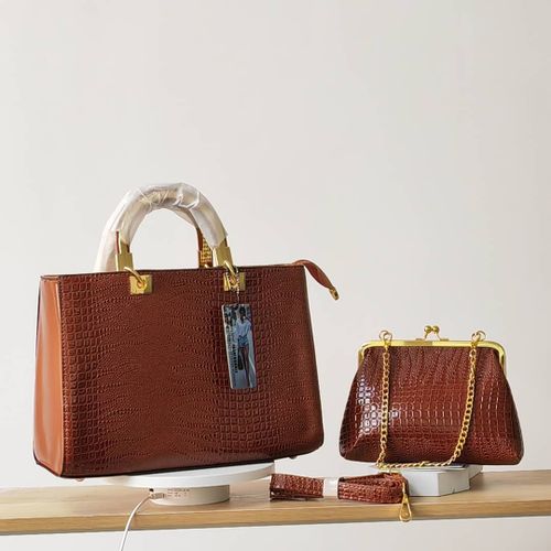 product_image_name-Fashion-2in1 Office  Leather Ladies  Handbag-Nude-5