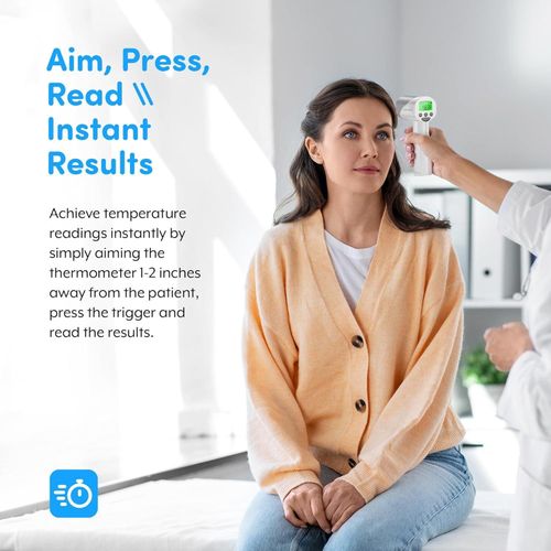 product_image_name-Generic-Medical Grade FSA-HSA Eligible Heavy Duty Touchless Infrared Forehead Thermometer, for Adults & Baby Digital Thermometer Gun, 1s Instant Results-5