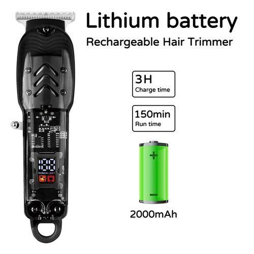product_image_name-Generic-USB Wireless Rechargeable Hair Clippers Professional Hair Cutting Tools with LED Display Hair Clipper for Men-3