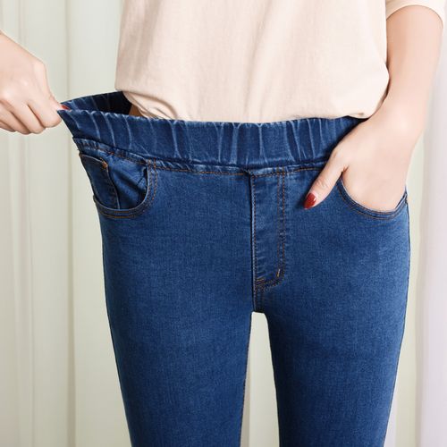 WOMENS HIGH WAISTED STRETCHY SKINNY JEANS LADIES DENIM JEGGINGS PANTS SIZE  S-5XL