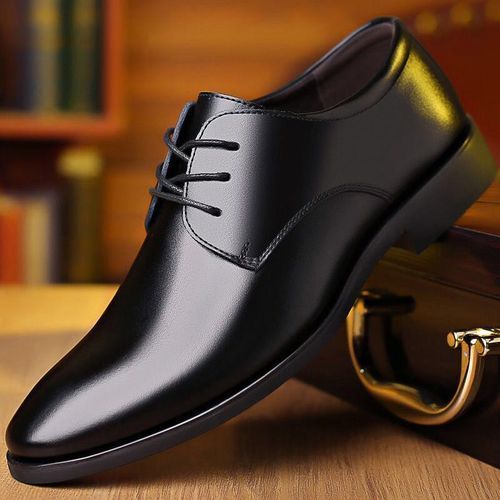 Fashion Men's New Business Working Leather Shoes-Black | Jumia Nigeria