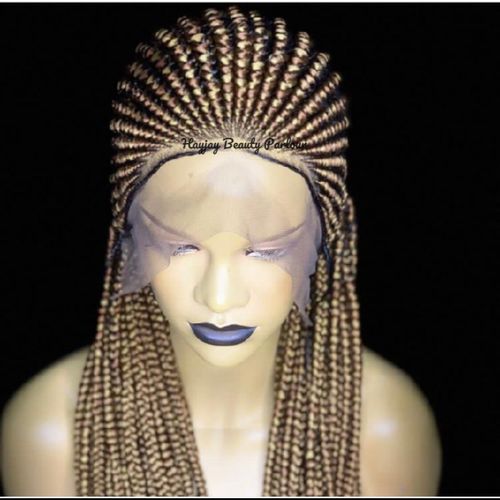 Generic Braided Ghana Weaving Wig With Beads