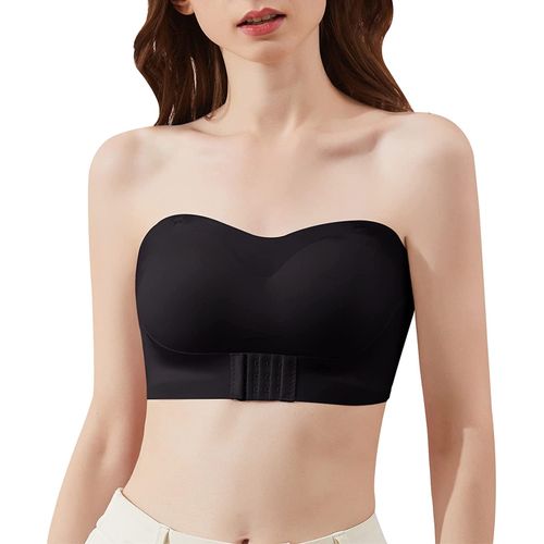 Strapless Bra Invisible Push Up Bra for Women,Push Up Strapless  Bra,Strapless Front Buckle Lift Bra