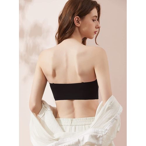 Women Lingerie Strapless Front Buckle Lift Bra, Wire-free Anti-slip  Invisible Push Up Bandeau Bra