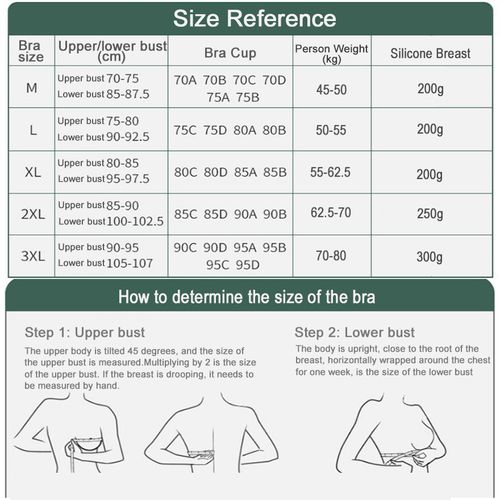 Generic Silicone Breast And The Mastectomy Bra 3XL For Breast Cancer Women  Designed With Pockets Fill Fake