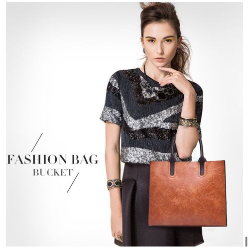 product_image_name-Fashion-Ladies Handbag PU Leather Top Handle Satchel Shoulder Bag-5