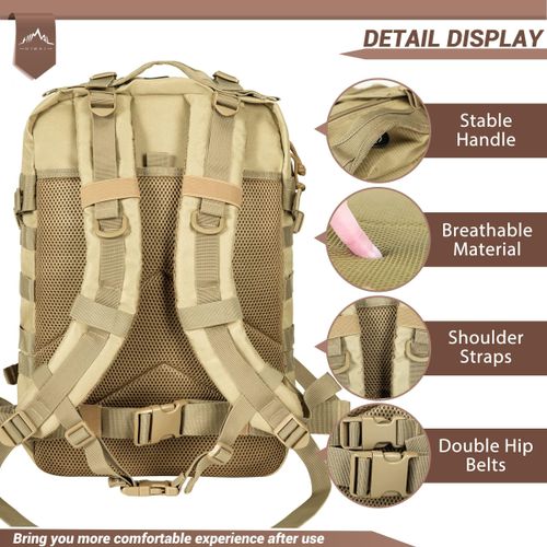 product_image_name-Generic-45L Backpacks For Men Camping Hiking Trekking Daypack Bug Out Bag Lage 3 Day Assault Pack-7