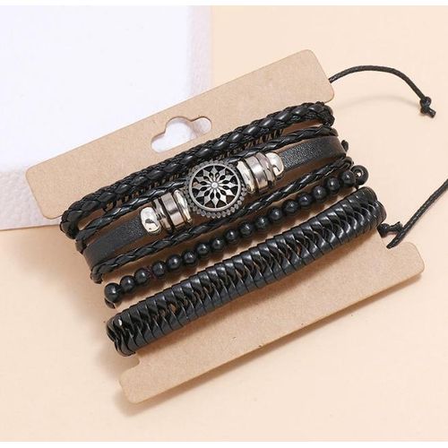 product_image_name-Fashion-Handcrafted Woven Bracelet 4-Piece Set-2