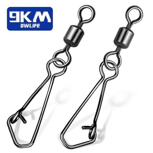 Generic Swivels Fishing Snap 50~200pcs Quick Change Swivel Tackle Barrel  Swivels Saltwater Fishing Swivel Clip Hooks Lure Connector Kit