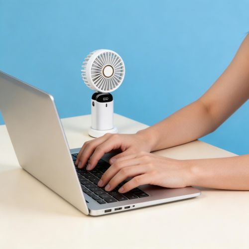 product_image_name-Generic-Portable Mini Fan with LED Display, 90° Foldable, 5 Speed Settings, 3-in-1 Handheld/Neck Fan-8