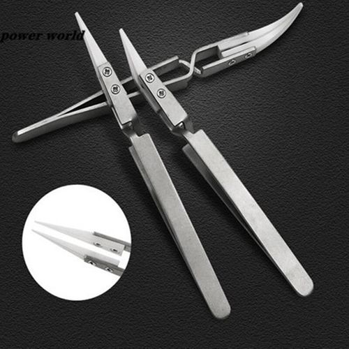 Ceramic Tweezers Small Elbow head