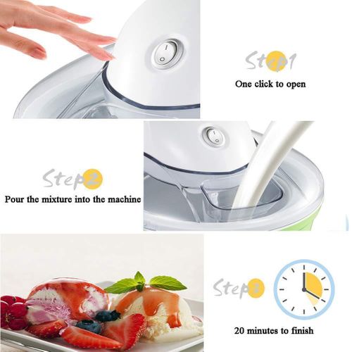 product_image_name-Generic-Mini Ice Cream Maker Machine Portable,Gelato Sorbet Frozen Machine Ice Cream Maker - 1.2L-5