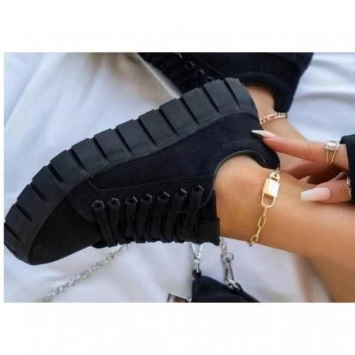 Fashion Female Boot Sneakers. Black | Jumia Nigeria