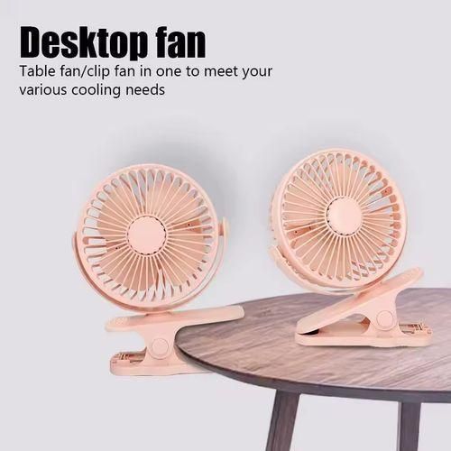 product_image_name-Generic-1200mAh Rechargeable Fans Convenient Electric Portable Mini Fan Pink-3