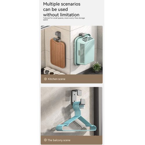 Generic  2PCS No-drill bathroom  Self-adhesive Wall - image 5