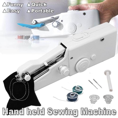 Generic Hand Held Sewing Machine Singer Portable Stitch Sew Quick Handy  Cordless Repairs