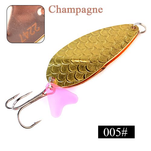 Generic Lure Fishing Metal Bait Double Gold 25-35G Spinner Spoon