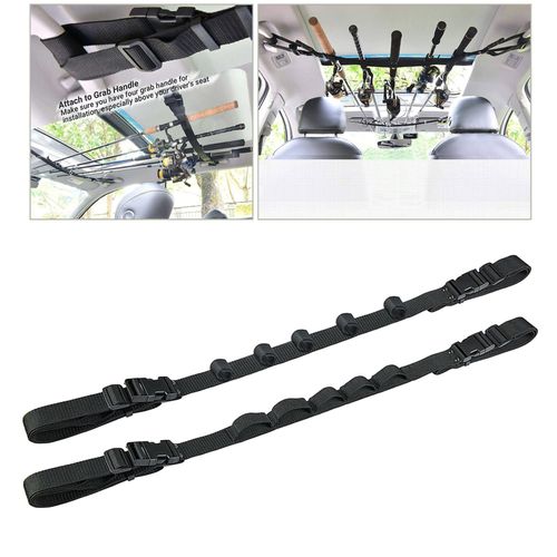 Generic 2x Vehicle Rod Holder Cars SUV Space Saving Travel Belt Rod