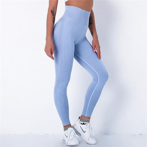 Generic Women's Clothing Leggings High Waist Sports Push-Up Fitness Leggings  Women Thin Seamless Fitness Leggings Push-Up Fitness Pants