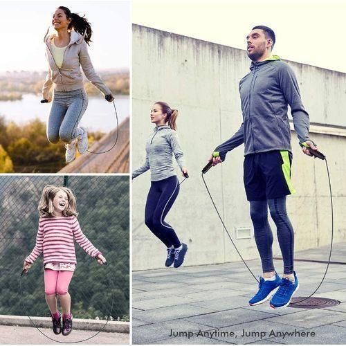 Generic Jump Rope Adjustable Steel Wire Jump Rope Exercise Equipment Skipping Rope - image 6