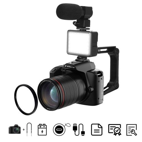 Generic Dual-camera Night Vision 64 Million Pixel High-definition WIFI Digital Camera Standard+Light+Lens+Mic+Bracket