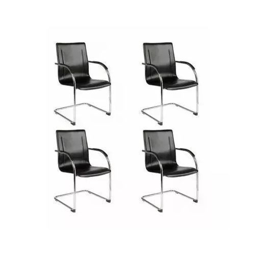 product_image_name-Generic-Set Of 4 Leather Office, Visitor And Conference Chair-1