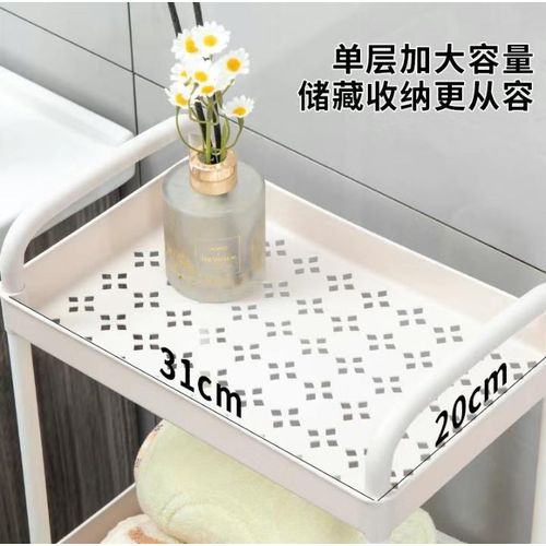 product_image_name-Generic-3-Tier Plastic Trolley With Wheels -2