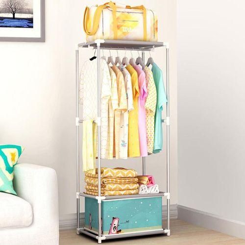 Generic Simple coat rack floor hanging coat rack clothes rack thick steel tube assembly simple modern shelves Jumia Nigeria