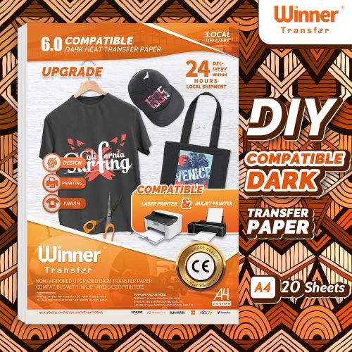 Winner Transfer Inkjet&laser Dark Heat Transfer Paper Printable