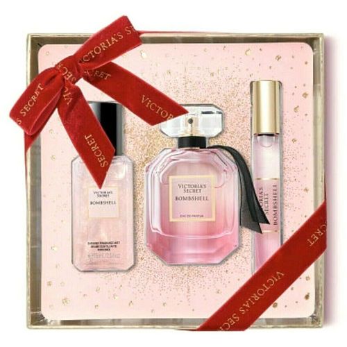 Victoria's Secret Bombshell Holiday 3 Piece Parfum Gift Set NEW