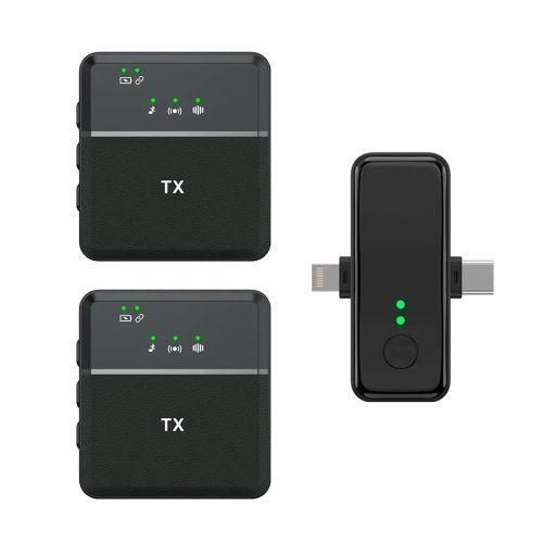 product_image_name-Generic-SX31 3-in-1 Wireless Lavalier Double Microphone – Noise Cancelling Mic-1