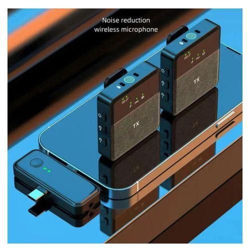 product_image_name-Generic-SX31 3-in-1 Wireless Lavalier Double Microphone – Noise Cancelling Mic-2