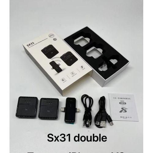 product_image_name-Generic-SX31 3-in-1 Wireless Lavalier Double Microphone – Noise Cancelling Mic-3