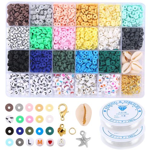 Generic 24 Slot Bead Bracelet Making Kit Box Beads For Jewelry