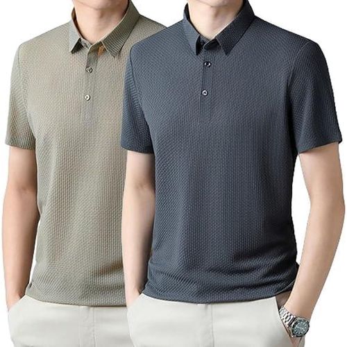 product_image_name-Fashion-2pieces Quality Short-sleeve Polo Shirt For Men-1