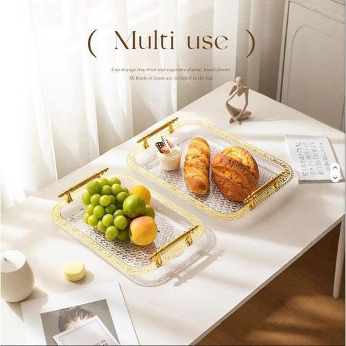 product_image_name-Generic-3 in 1 Decorative Gold Filigree Tray Set – 3-Piece Nested Serving Platters for Jewelry, Perfume, or Cocktails Elegant Housewarming Gift, Classy Serving Food Trays, 3 Sets of Serving Tray-2